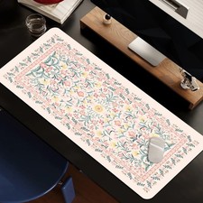 1pc 2D Flat, Computer Keyboard Mat - Pink Cute Floral Pattern, Women'S Favorit picture