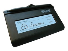 Topaz SignatureGem T-LBK462-HSB-R 1X5 Backlit LCD Capture Pad USB Connection picture