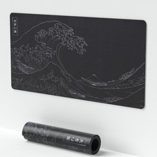 Large Kanagawa Wave Anime Desk Mat - Extended Non-Slip Mouse Pad 23.6