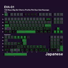 Jaycomia EVA-01 PBT Keycaps 142-Key Cherry Profile Dye-Sub Multi-Language MX picture