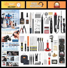 184Pcs 3D Printer Tool Kit with Organizer, Accessories, Rotary Tool, Heat Gun & picture