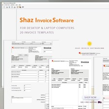 Shaz Invoice Software 2020 Small Business Billing App Forms Simple IN SOFT06 picture