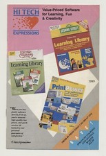 Hi Tech Expressions 1989 Catalog Games Computer Software Disney Sesame Street picture
