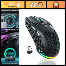 Wireless Gaming Mouse, Tri-Mode BT5.0/Type-C/2.4G, RGB, Programmable Macro, 2 Si picture