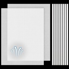 Woanger 2 Pcs 300×400mm DIY PC Case Dust Filter Nylon 80 Mesh Fan White picture