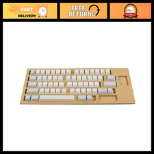 60-Key White Key Top Set for Mechanical Keyboard - Non-Engraved, USB Touch Typin picture