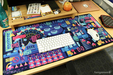 Deltarune Undertale Cyber City Large Desk Keyboard Mat Gaming Mouse Pad 35 x 16