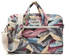 Colorful Feather 15 Inch Waterproof Laptop Shoulder Messenger Bag Fits 1415.6 picture