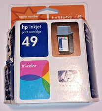 HP Inkjet 49 Tri-Color Print Ink Cartridge Genuine 51649A New Sealed picture