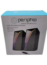 Periphio 2.OCH Multimedia Speakers, Laptop, Phone Sound System, RGB LED effect. picture