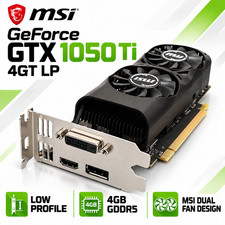 MSI GeForce GTX 1050 Ti 4GT LP 4GB GDDR5 Low Profile Graphics Card HDMI DP DVI picture