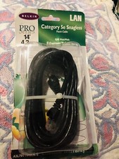 Belkin Cat5e Network Cable - Rj-45 Male 14ft Black -a3l79114blks- picture
