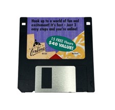 America Online Expired Floppy Disk 3.5