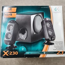 New Logitech X-230 Adrenaline Dual Driver Satellite Subwoofer PC Speaker System picture