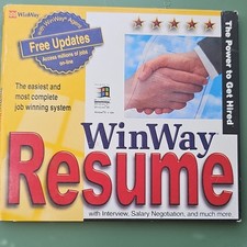 WinWay Resume v6 Resume Software CD-ROM for Windows 3.1/95/98/NT, English picture