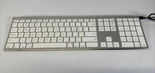 Macally Wireless Full Size White & Silver Keyboard Model acebtkey picture