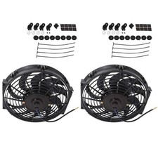 labwork 2X 12 Inch Universal Electric Condenser Radiator Cooling Fan picture