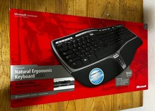 Microsoft Natural Ergonomic 4000 Wired Keyboard Model 1048 Black picture