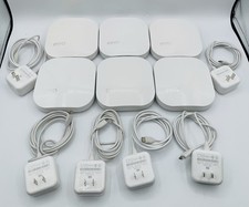(LOT OF 6) eero Pro B010001 2nd Generation AC Tri-Band Mesh Router - White picture
