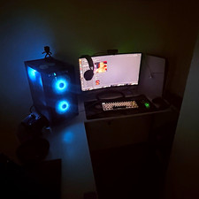 Custom Gaming Desktop PC Tower Computer w/ RGB Lighting, Black picture