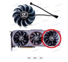 For COLORFUL GTX1660 1660S 1660ti iGame Advanced OC Graphics Card Fan picture