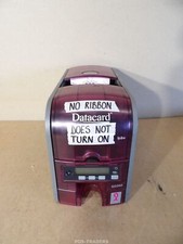 Datacard SD260 ID Color Card Printer PX10 USB LAN - DOES NOT TURN ON / NO RIBBON picture