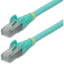 StarTech 35ft CAT6a Ethernet Cable, Aqua Low Smoke Zero Halogen (LSZH) 10 GbE picture