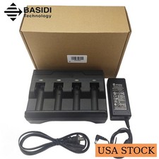4-Slot Battery Charger for Zebra DS3678 DS3600 LI3678 LI3600 SAC3600-4001CR US🔥 picture