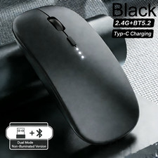 Rechargeable Wireless Mouse, 2.4G & Bluetooth 5.2 Dual Mode, Silent Type-C picture