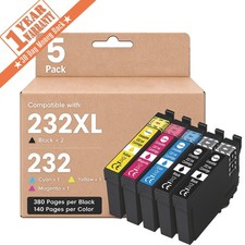 5PK 232XL Ink Cartridges Compatible for Epson T232XL XP-4200 4205 WF-2950 2930 picture