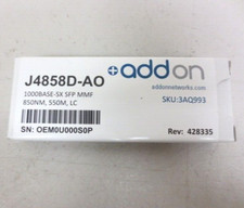 New J4858D-AO AddOn Compatible HPE Aruba J4858D 1000Base-SX SFP MMF 850NM Module picture
