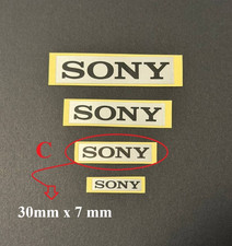 1 Pc Silver PVC Sticker Label Decal  Badge for Sony picture
