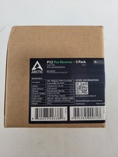 ARCTIC P12 Pro Reverse 120mm PWM Case Fan 3-Pack Black ACFAN00332A picture