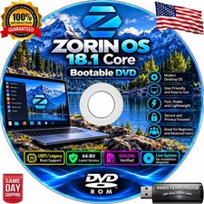 Zorin OS 18.1 Core Bootable DVD Installer | UEFI/Legacy | 64-Bit | SHA256  picture