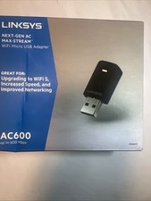 Linksys WUSB6100M Ac600 WiFi Dual-Band Micro USB Adapter picture