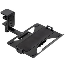 VIVO Clamp-on 12 x 9 inch Rotating Laptop Tray, Extra Sturdy Single Desk Swivel picture
