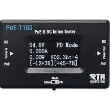 PoE-T100 Inline DC & PoE Tester Tool – Test 802.3af/at/bt, PoE+, 4PPoE picture