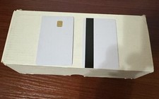 100 Pack SLE4442 Chip Cards with 2 Track 8.4mm HICO Magnetic Stripe picture
