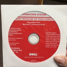 Dell Windows 7 Professional SP1 64‑Bit Reinstallation DVD – Genuine Dell OEM OS picture