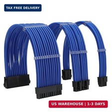 Sleeve Extension Power Supply Cable Kit 18AWG ATX 24P+ EPS 8-P+PCI-E8-P with Com picture