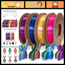 Color Changing 3D Printer Filament Bundle 1.75mm - 4 Spools 250g Multicolor picture