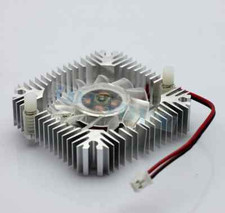 1 PCS 55mm 2PIN Aluminum Snowhite Cooling Fan Heatsink Cooler  VGA CPU FS006 B7 picture