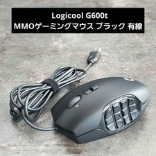 Logitech Logicool G600t MMO Gaming Mouse 20 Buttons Wired Black Used Japan picture