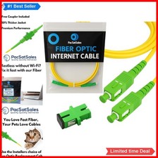 Fiber Optic Internet Cable 3ft SC APC to SC APC Single Mode Patch Cord 3mm picture