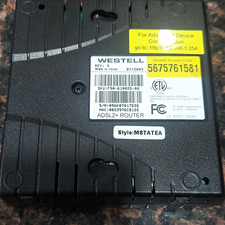 Westell ADSL2+ Router Black 4-Port 100 Mbps Ethernet F90-610025-06 picture