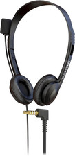 1 Pack Wired On-Ear Leather Headsets with Boom Microphone and 3.5mm Connector, B picture