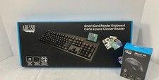 Adesso Card Reader Keyboard & Mouse Set (AKB-6305B, iMouse M6) - Black, Sealed picture