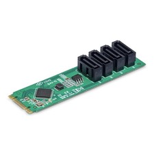 StarTech 4-Port M.2 PCIe 3.0 to SATA Card 6Gbps Trim 4P-SATA-M2-ADAPTER picture