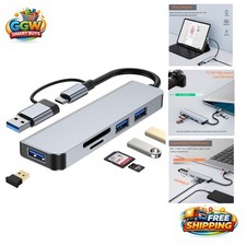 Sleek 5-in-1 USB-C Hub with 3 USB 3.0 Ports & SD Reader for All Devices, 5 Gbps picture