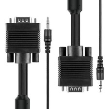 Super VGA M/M Cable - 25 Feet With Ferrite Cores, Ultra-Flexible & Durable, Lot picture